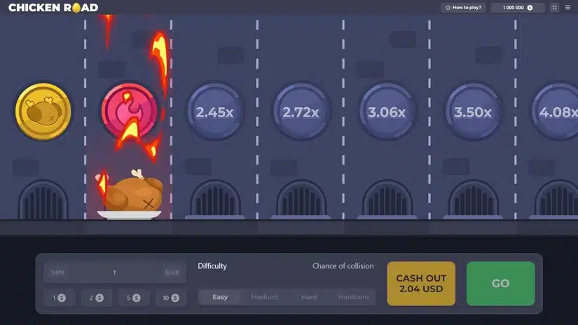 Demo version of the game Chicken Cross.